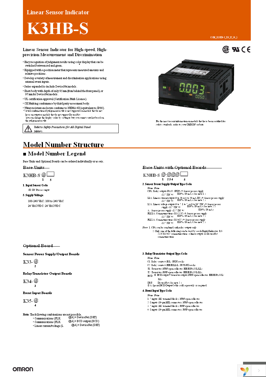 K3HB-SSD 24VACVDC Page 1